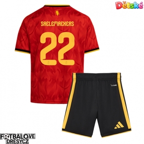 Belgie Alexis Saelemaekers #22 Dětské Domácí dres komplet MS 2026 Krátký Rukáv (+ trenýrky)